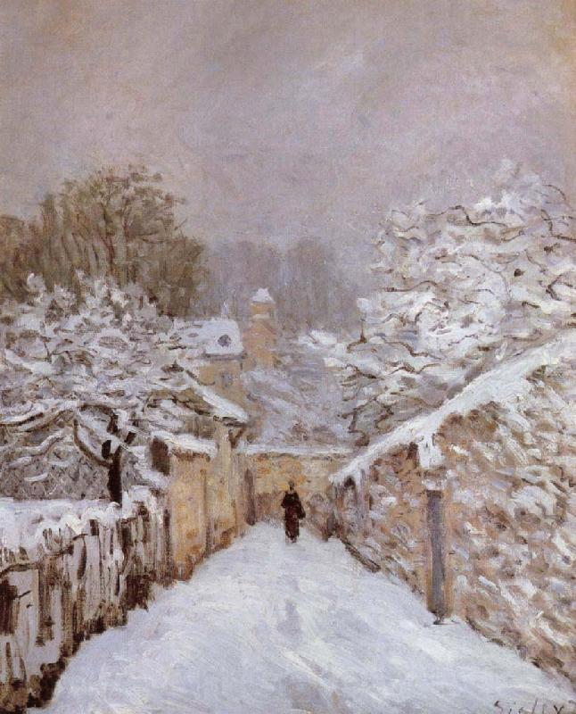Alfred Sisley Sonw at Louveciennes Germany oil painting art